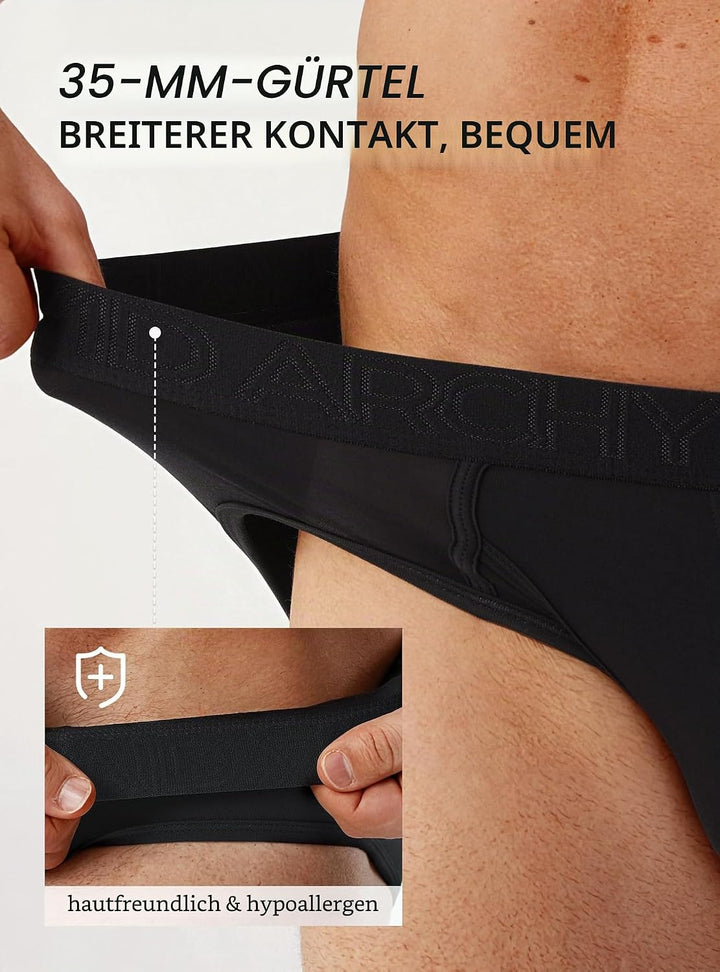DAVID ARCHY Slip Herren Unterw Che mit Beutel Unterhosen Ultra Weiche und Atmungsaktive 4er Pack S S