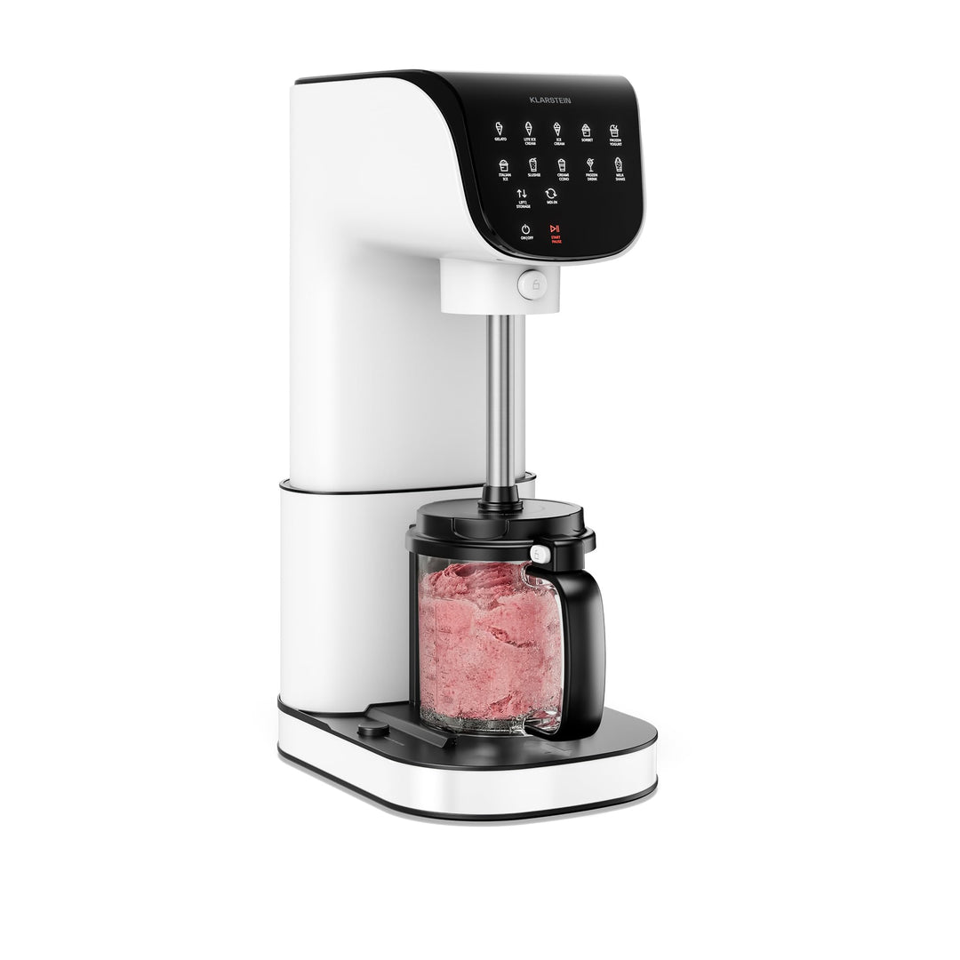 Klarstein Velaire Eismaschine – 500-W-Eismaschine, 3 Behälter à 0,6 l (insgesamt 1,8 l), 10 Programm