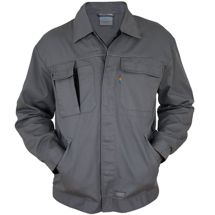 Carson Contrast Arbeitsjacke, 1 Stück, 44, Grau/schwarz, CC710.GS 44 Grau / Schwarz, 44 Grau / Schwa