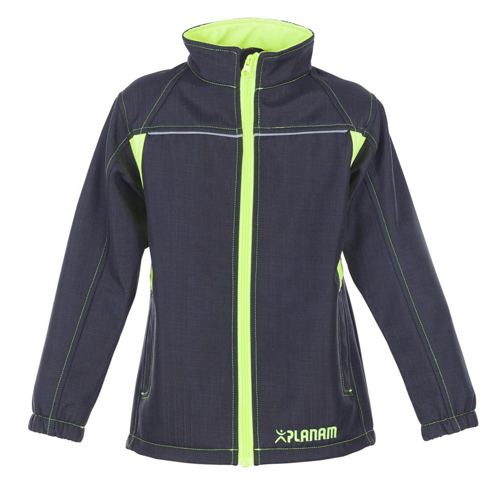 Grösse 134/140 Kinder Planam Junior Softshelljacke anthrazit gelb Modell 6130 Anthrazit/Gelb 140, An