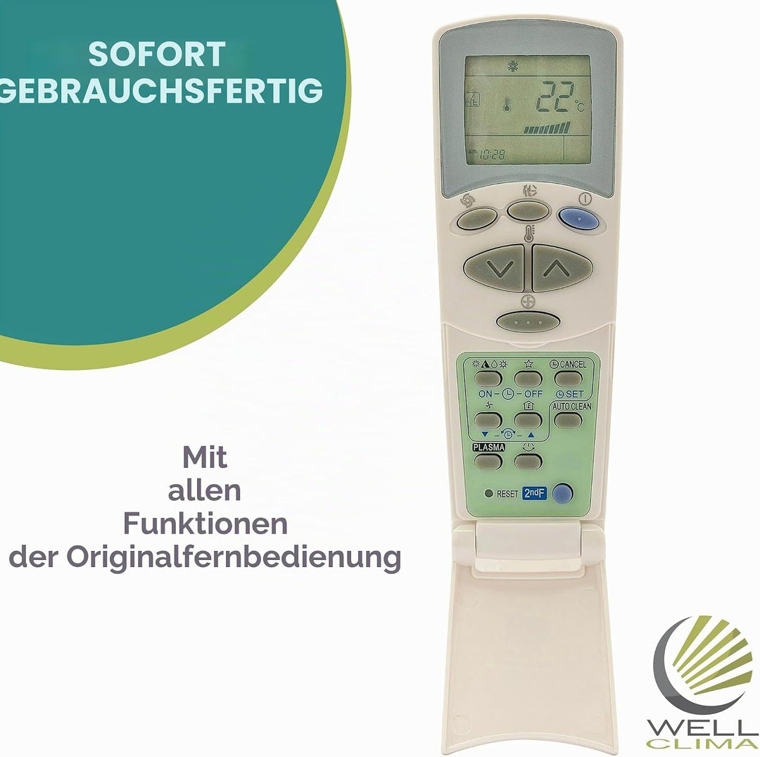 Fernbedienung für Klimageräte LG Serie 6711A90032L kompatibel mit verschiedenen Modellen der Serien