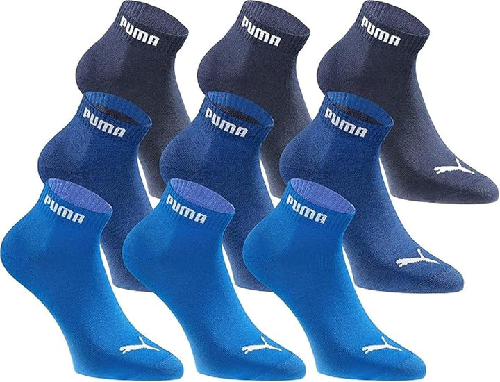 PUMA Quartersocken 18 Paar Pack Statement Edition - Damen und Herren, Navigate Peacoat
