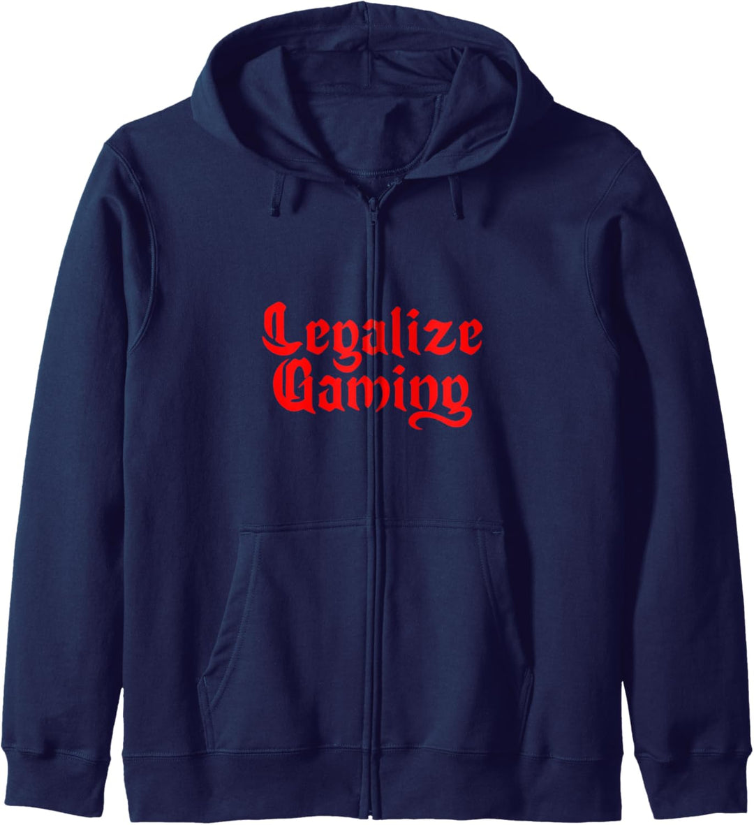 Legalize Gaming - Funny Gamer Minimalist Typography Graphic Kapuzenjacke