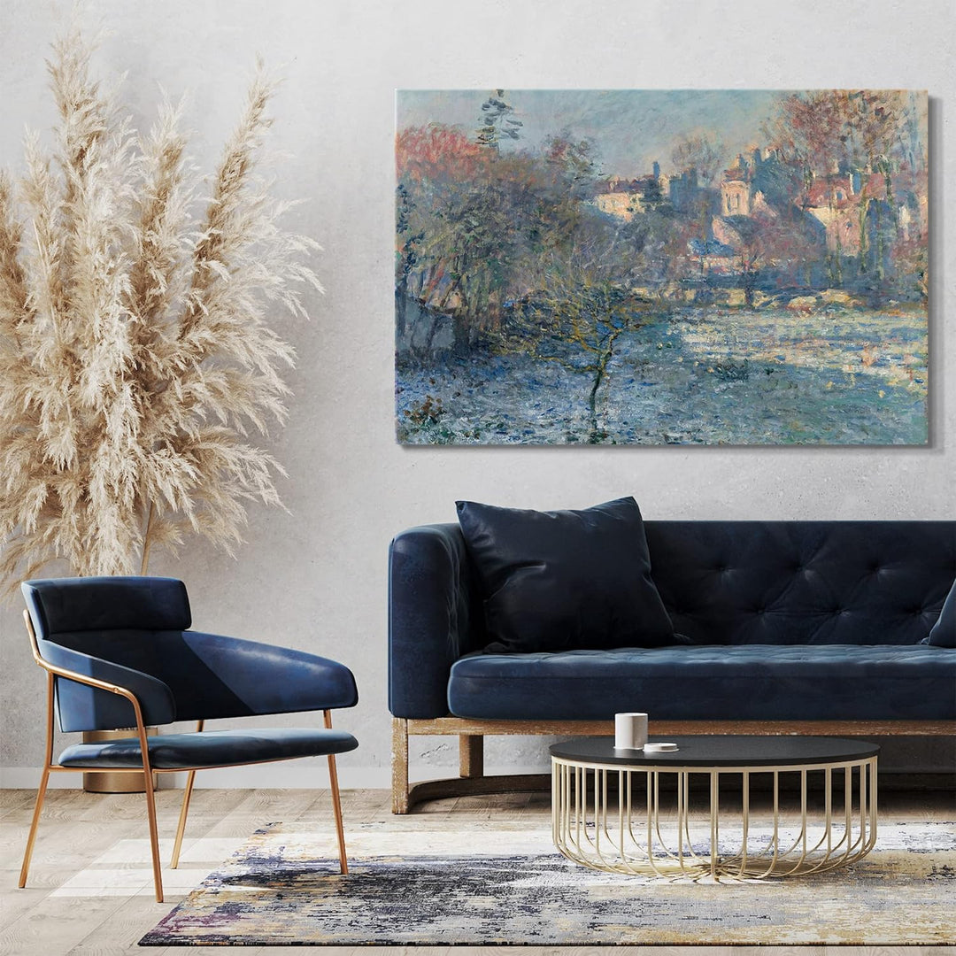 Printed Paintings Leinwand (120x80cm): Claude Monet - Frost 120x80 cm, 120x80 cm