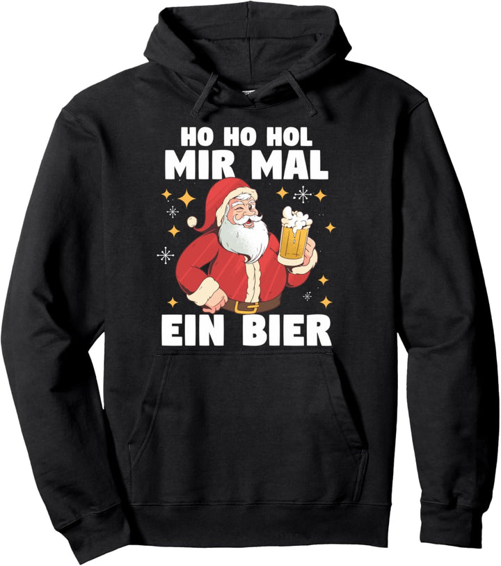 Ho Ho hol mir mal ein Bier Ugly Christmas Pullover Hoodie