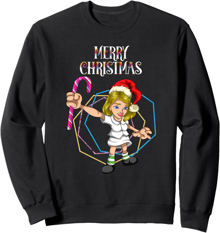 Weihnachtssüssigkeiten Frauen Geschenk Krankenschwester Sweatshirt