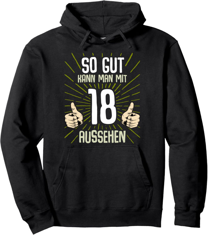 18. Geburtstag Junge Mädchen 18 Jahre 2006 Lustig Geschenk Pullover Hoodie