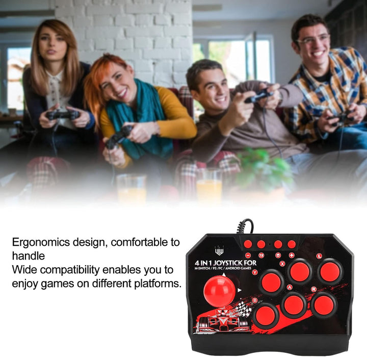 Arcade Fight Stick, Wired Arcade Joystick Universelles tragbares Arcade Fight Stick Computerspiel-Co