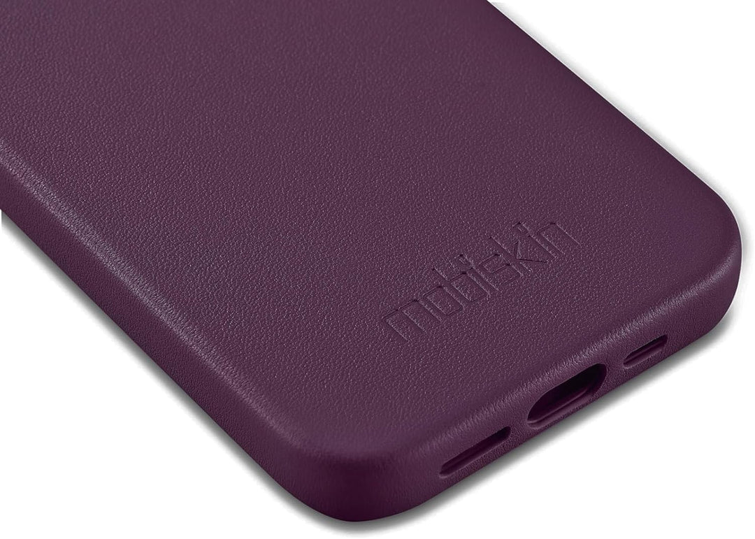 Mobiskin Hülle kompatibel mit Apple iPhone 14 Plus (6,7 Zoll), Handyhülle mit echtem Leder, Case, Sc