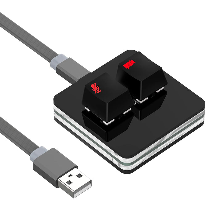 Geekria RGB Meeting-Stummschaltungs-Controller,kompatibel mit der Windows Zoom-App,Mikrofon-Audio st