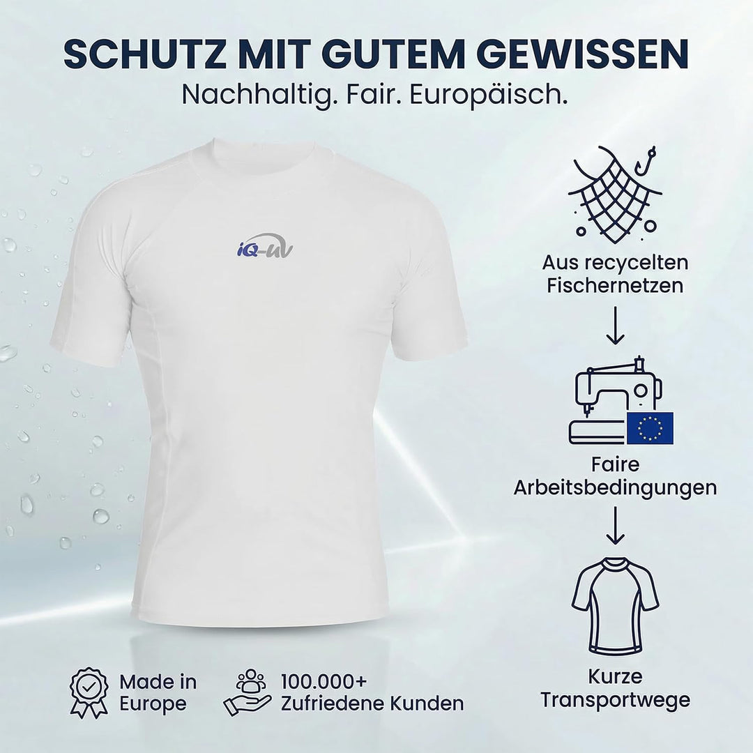 iQ-UV Shirt Herren Slim Fit Weiss (Weiss) S, Weiss (Weiss) S
