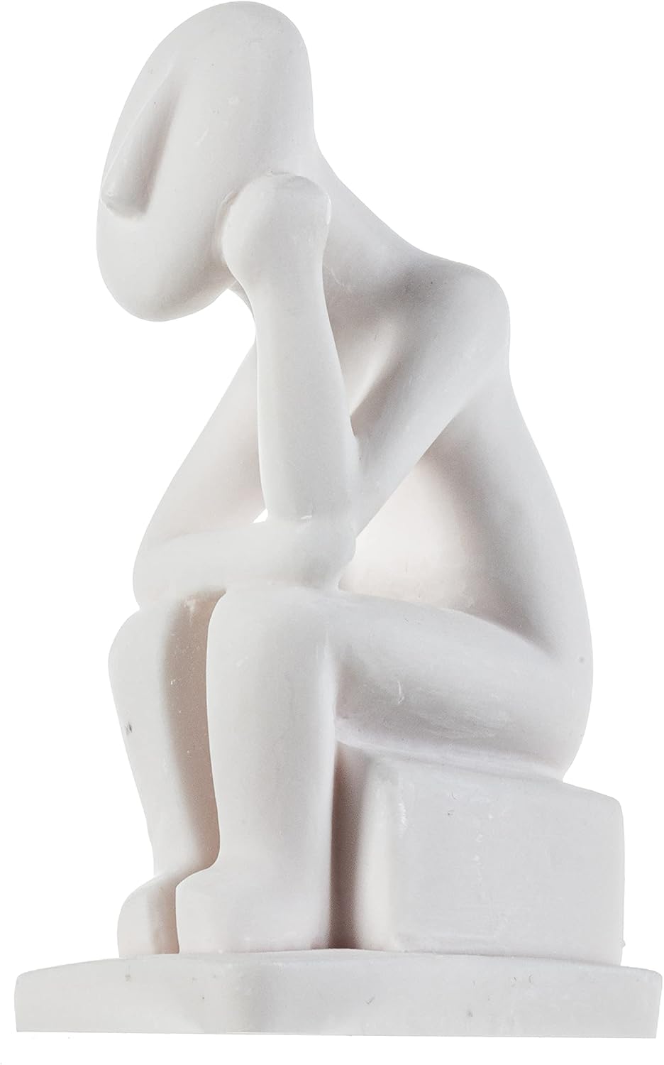 Kykladenkunst Denker Kykladen Männliches Idol Alabaster Statue Handgemachte Skulptur 15.7 cm