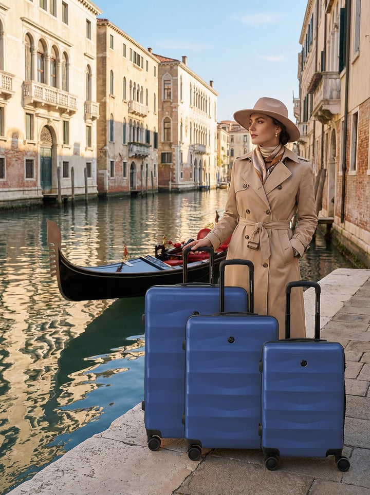 SMARTBOX Hartschalen Koffer-Set 3-teilig für Damen &amp; Herren | leichte &amp; stabile Reise-Trolleys aus h