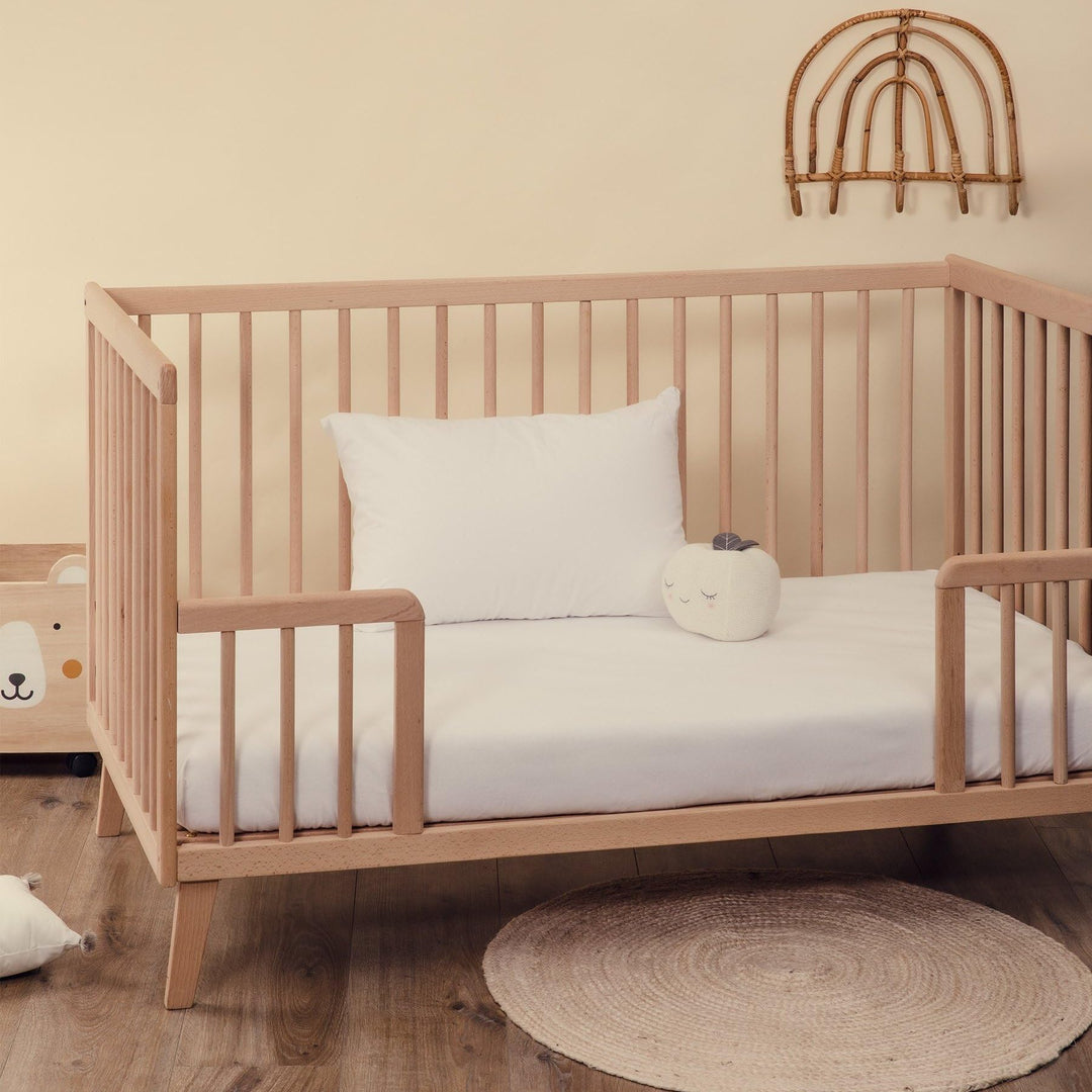 Kadolis - Matratzenschutz für Babys 60x120 cm - Stoff 100% Flanell aus Bio-Baumwolle - Weich und kom