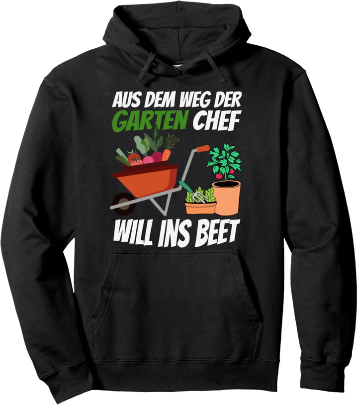 Der Garten Chef will zu seinen Pflanzen lustiges Gärtner Pullover Hoodie