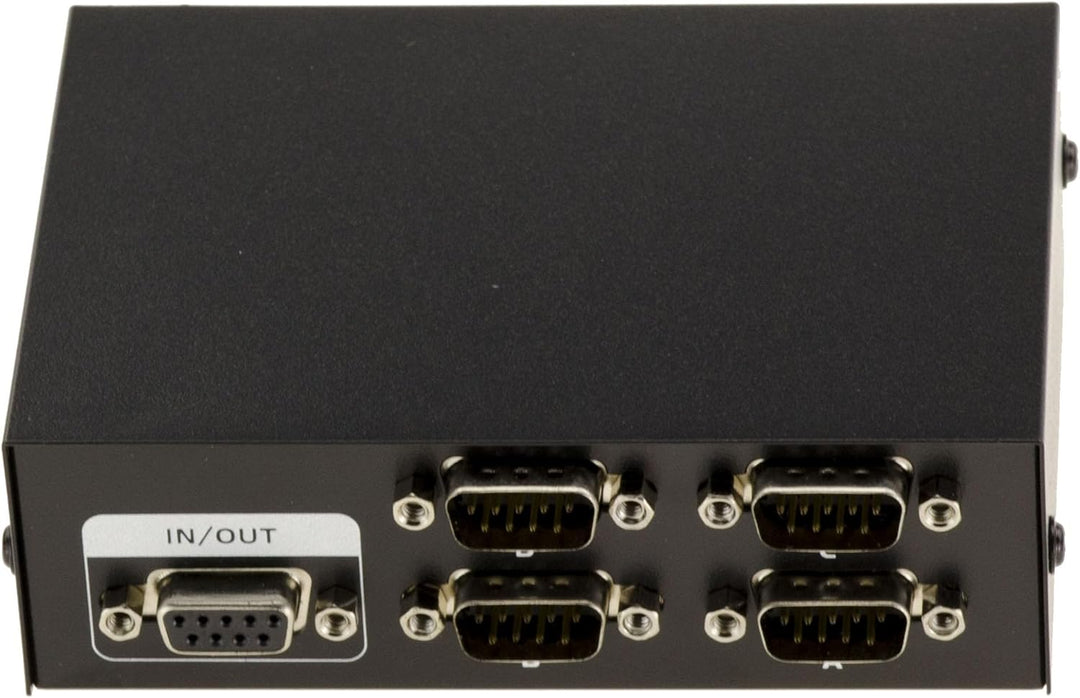KALEA-INFORMATIQUE Serial Sharing Box RS232 4-Port RS-232 Switch. Umkehrbar 4 Eingänge auf 1 Ausgang