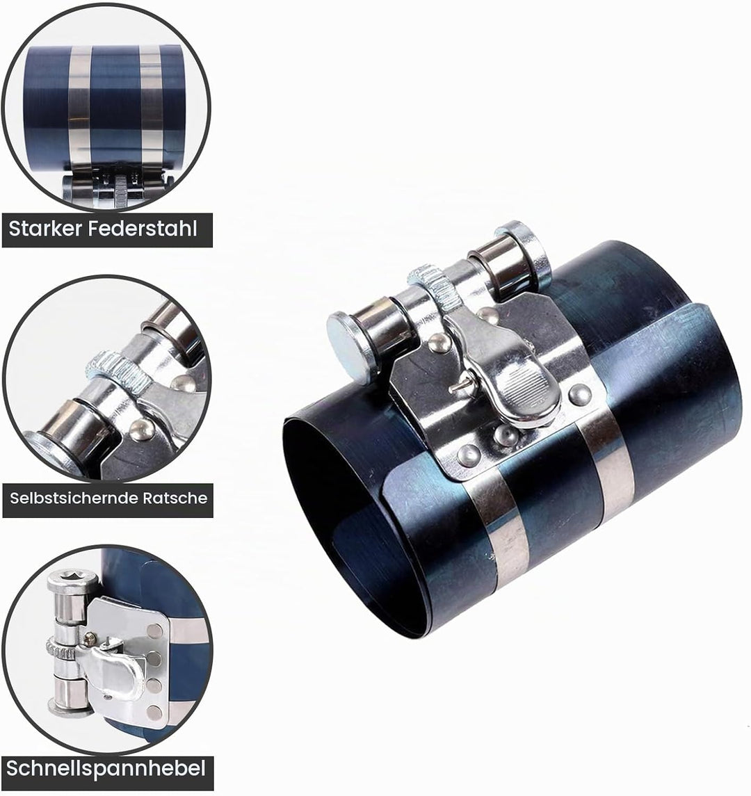 FreeTec Kolbenringspannband Satz Kolbenring Spannband Kolben Ring Zange Werkzeug Satz