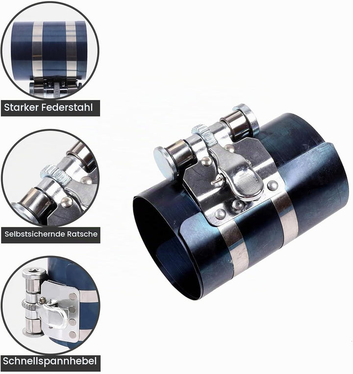 FreeTec Kolbenringspannband Satz Kolbenring Spannband Kolben Ring Zange Werkzeug Satz