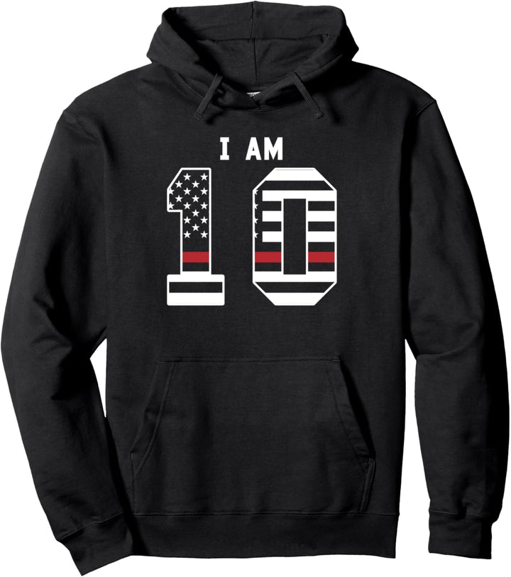 Ich bin 10 10 Jahre Feuerwehrmann Pullover Hoodie