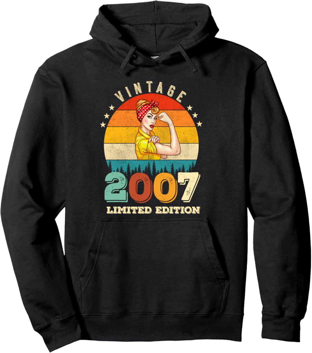 16. Geburtstag 2007 Limited Edition Vintage 16 Jahre alte Frauen Pullover Hoodie