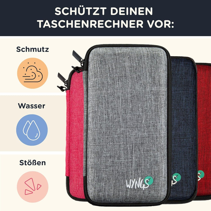 TI-Little Professor inkl. WYNGS Schutztasche Schwarz - Interaktiver Rechentrainer - Basic Set, Schwa