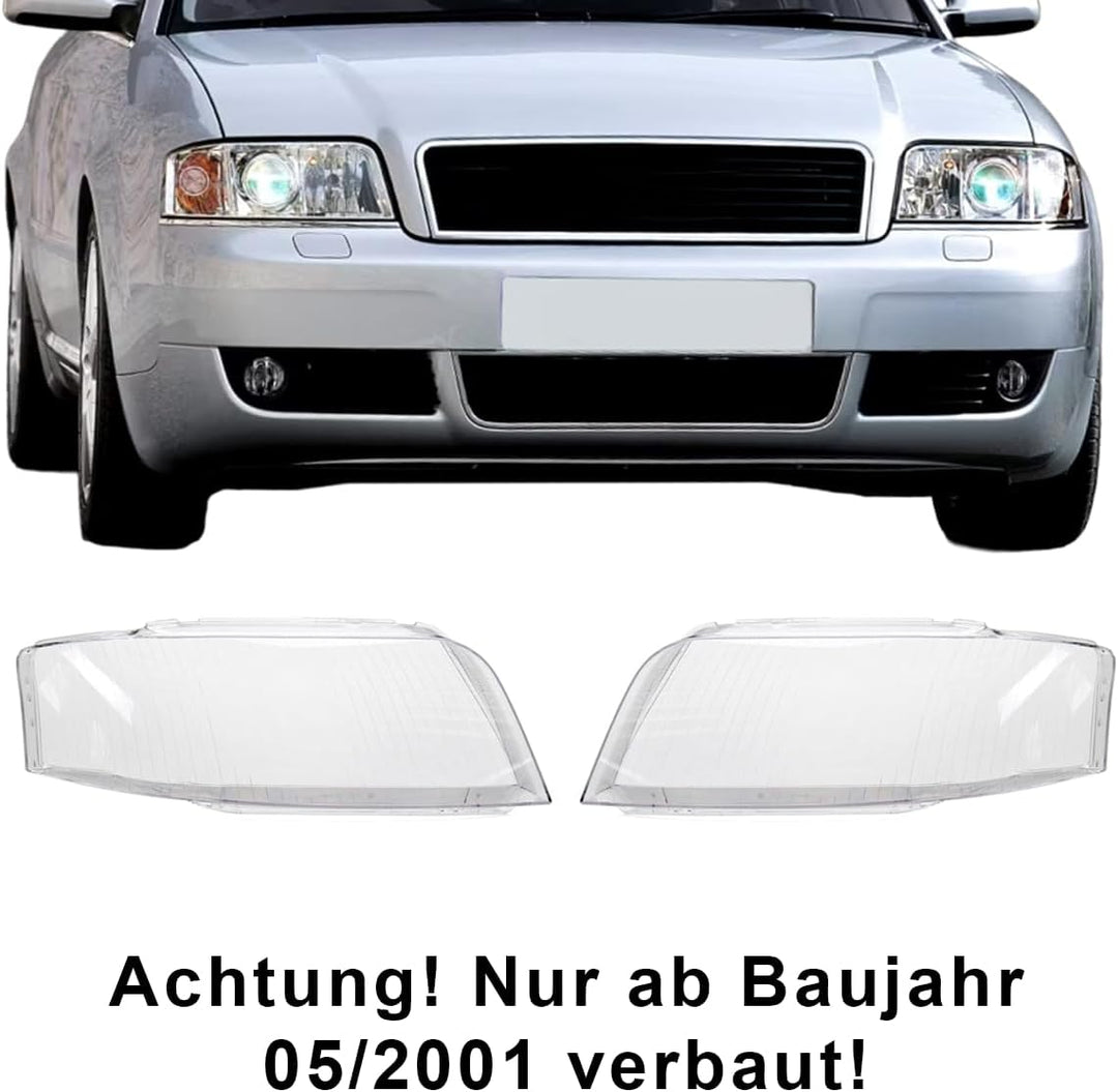 LST Scheinwerferglas (2er Set) Streuscheibe Hauptscheinwerfer Linsenscheibe Frontlicht Abdeckung Gla