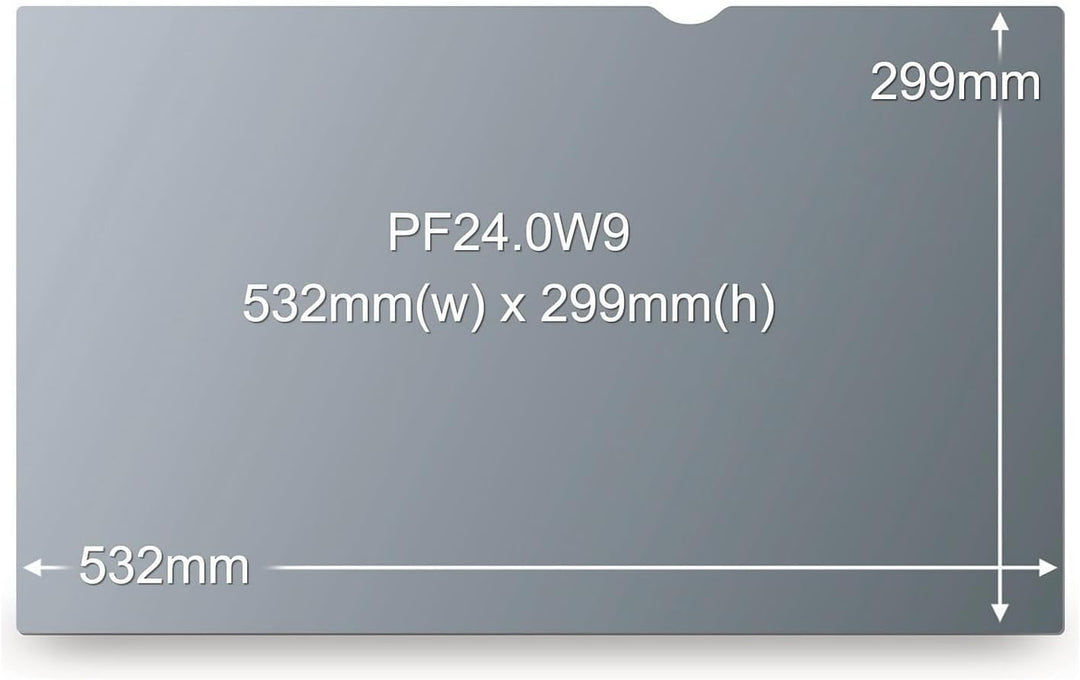 3M PF24.0W9 Blickschutzfilter Standard für Desktops 61,0 cm Weit (entspricht 24,0" Weit), Kunststoff