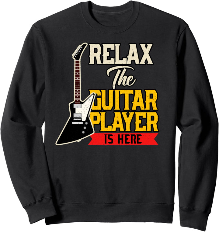 Vintage Music Relax Gitarrenspieler Saiteninstrument Geschen Sweatshirt