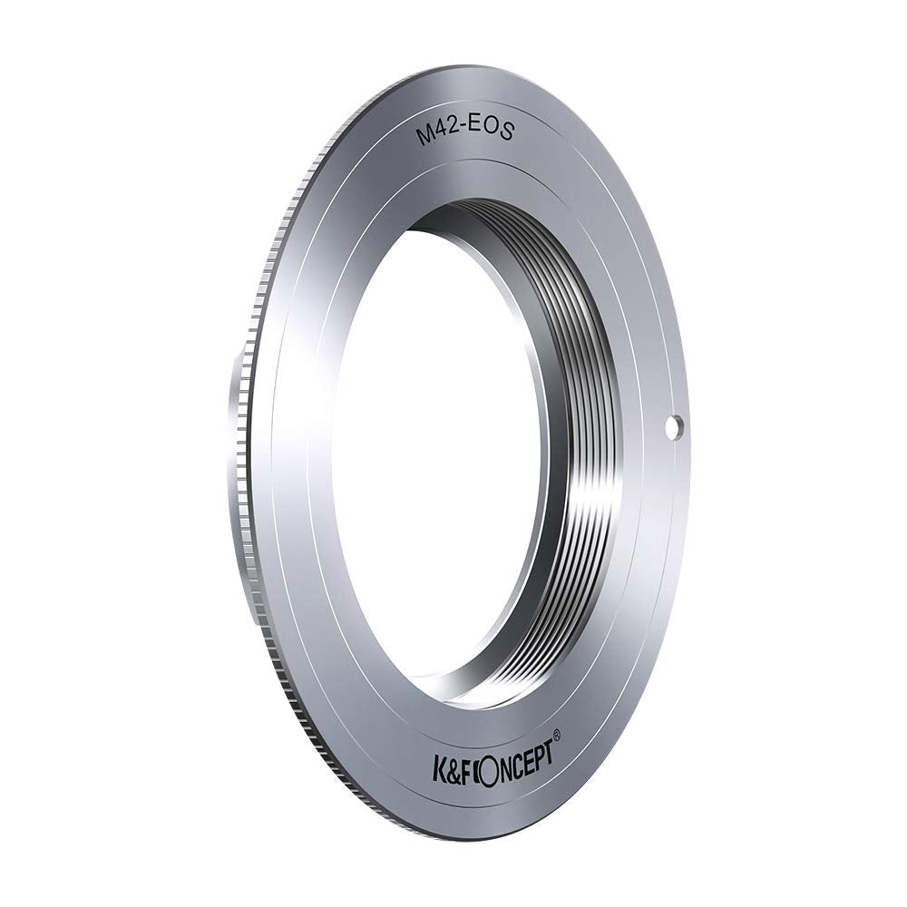 K&F Concept M42-Canon EOS Objektiv Mount Adapter Ring für M42 Objektiv auf Canon EOS DSLR Kamera Obj