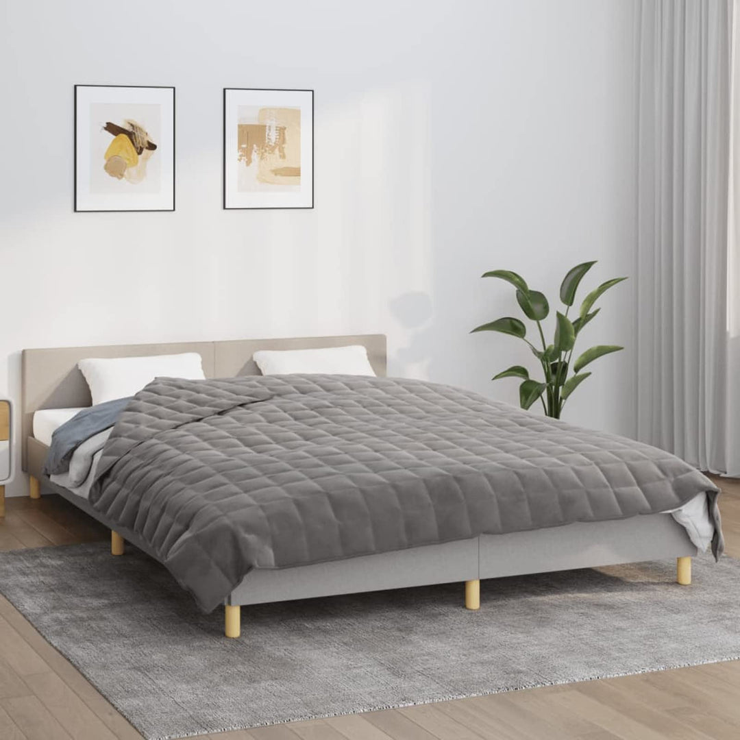 Rantry Gewichtsdecke Grau 200x200 cm 9 kg Stoff Heimtextilien Model350778