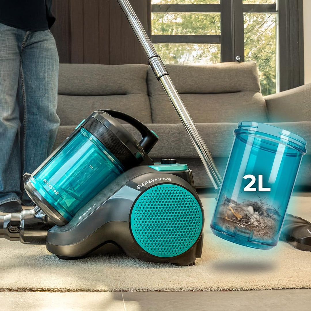 Cecotec Schlittenstaubsauger mit oder ohne Beutel Conga Rockstar Cyclonic Powerbag. 900W, Starke Sau