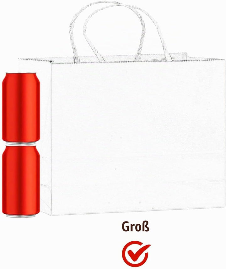 Gcardist 60PCS Geschenkpapier Taschen 32x25x11cm Grosse Geschenktasche mit Griffen Bulk 16 Verschied
