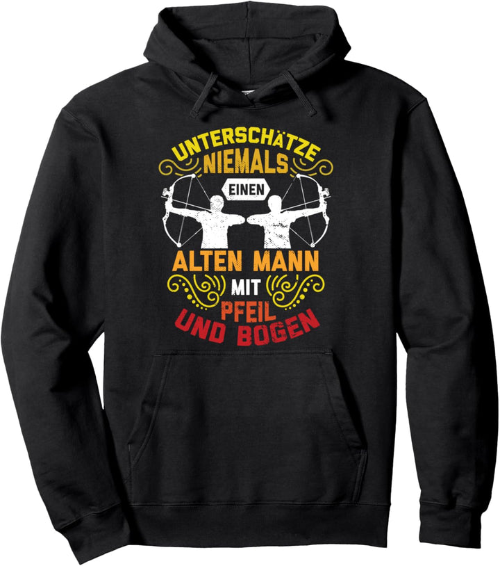 Bogenschiessen Bogensport Bogenschütze Pfeil Männer Geschenk Pullover Hoodie