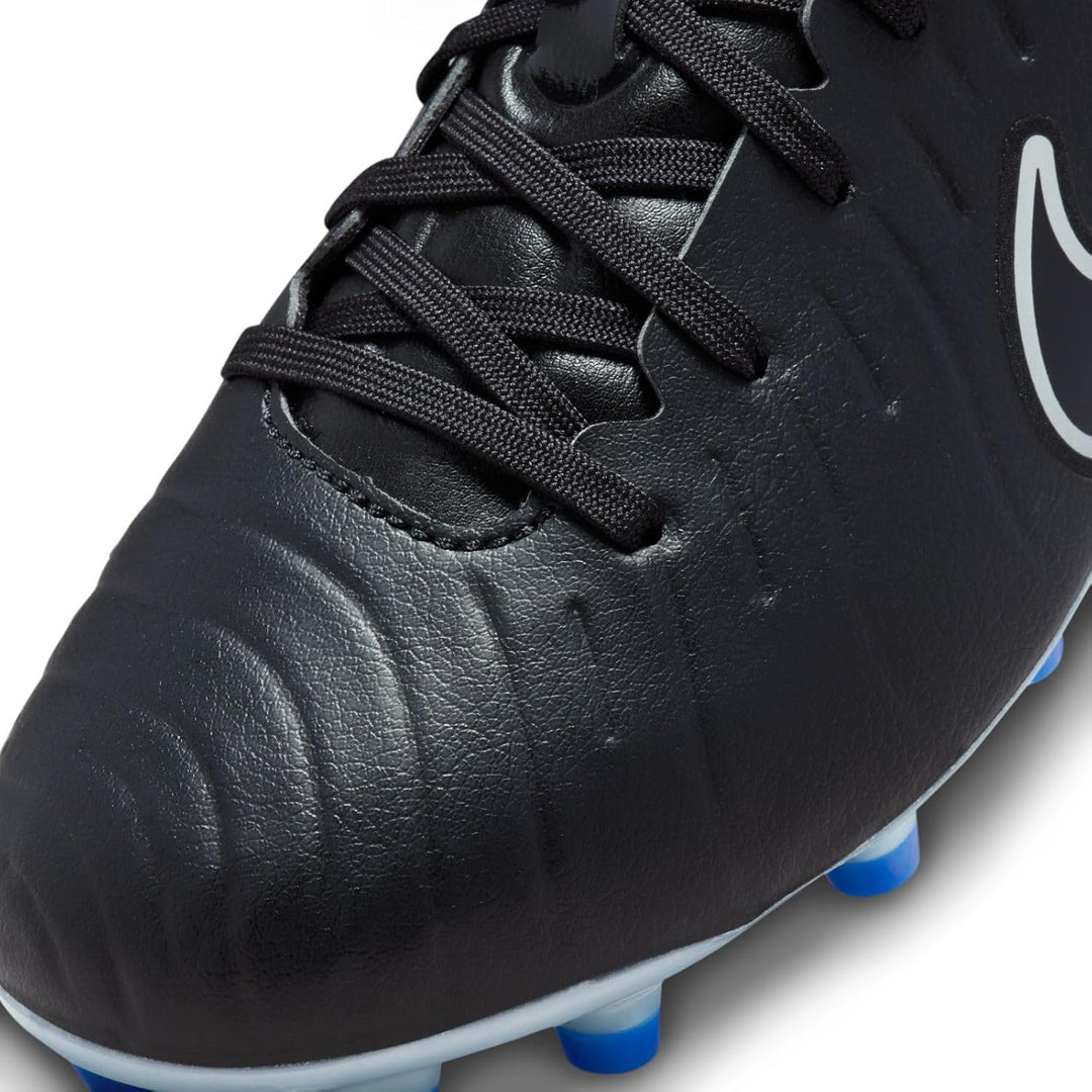 NIKE Legend 10 Academy Fussballschuh, Black/Chrome-Hyper Royal, 34 EU