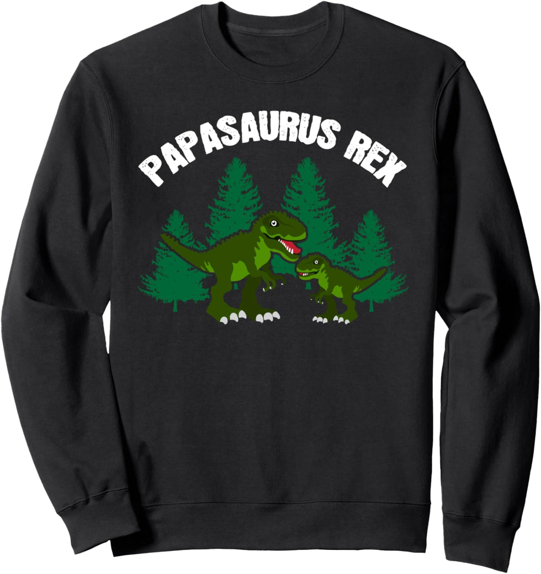 Vatertag T-Rex Papasaurus Geschenk Dino Sweatshirt