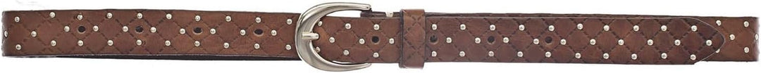 B.Belt Lilou Gold Leder-Nietengürtel W105 Cognac