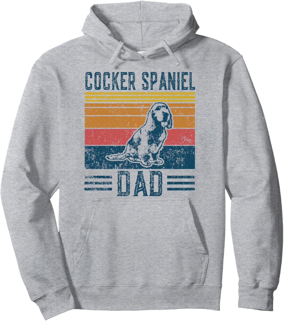 Hund | Cocker Spaniel Papa - Vintage Cocker Spaniel Dad Pullover Hoodie