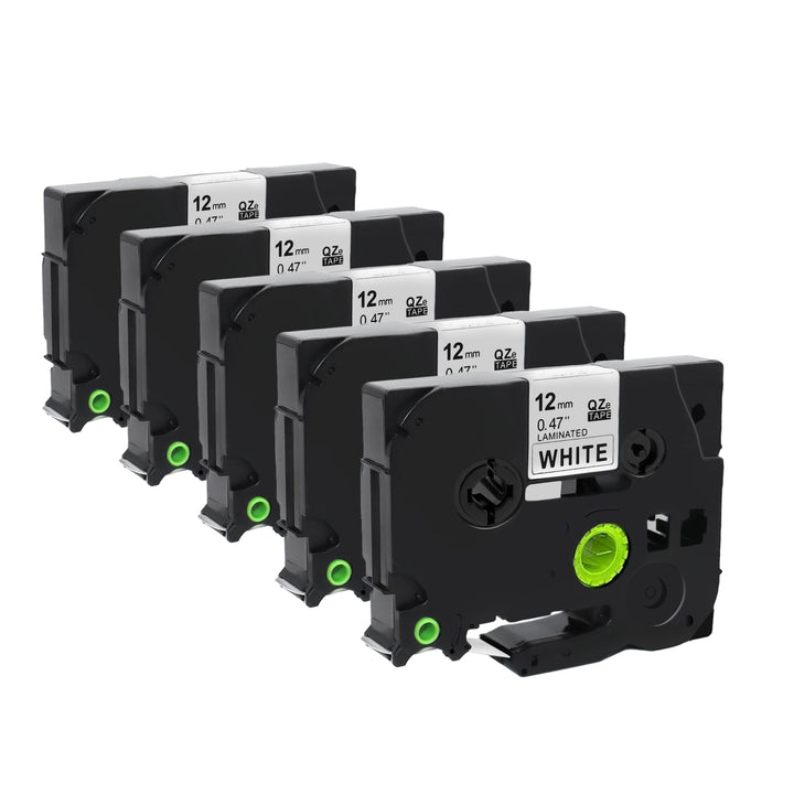 5er-Pack kompatible TZe-231 Schriftbänder für Brother TZe-231 / TZ-231, 12 mm (0,47 Zoll) laminiert,