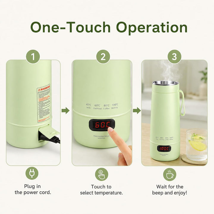 Elektrischer Reisewasserkocher Klein 300ML For Tee, Kaffee, Babymilch | 300w Schnellkochmini Wasserk