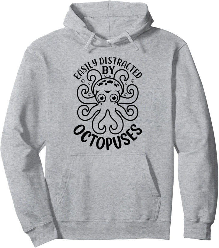 Kraken Octopus – leicht von Octopusen abgelenkt Pullover Hoodie