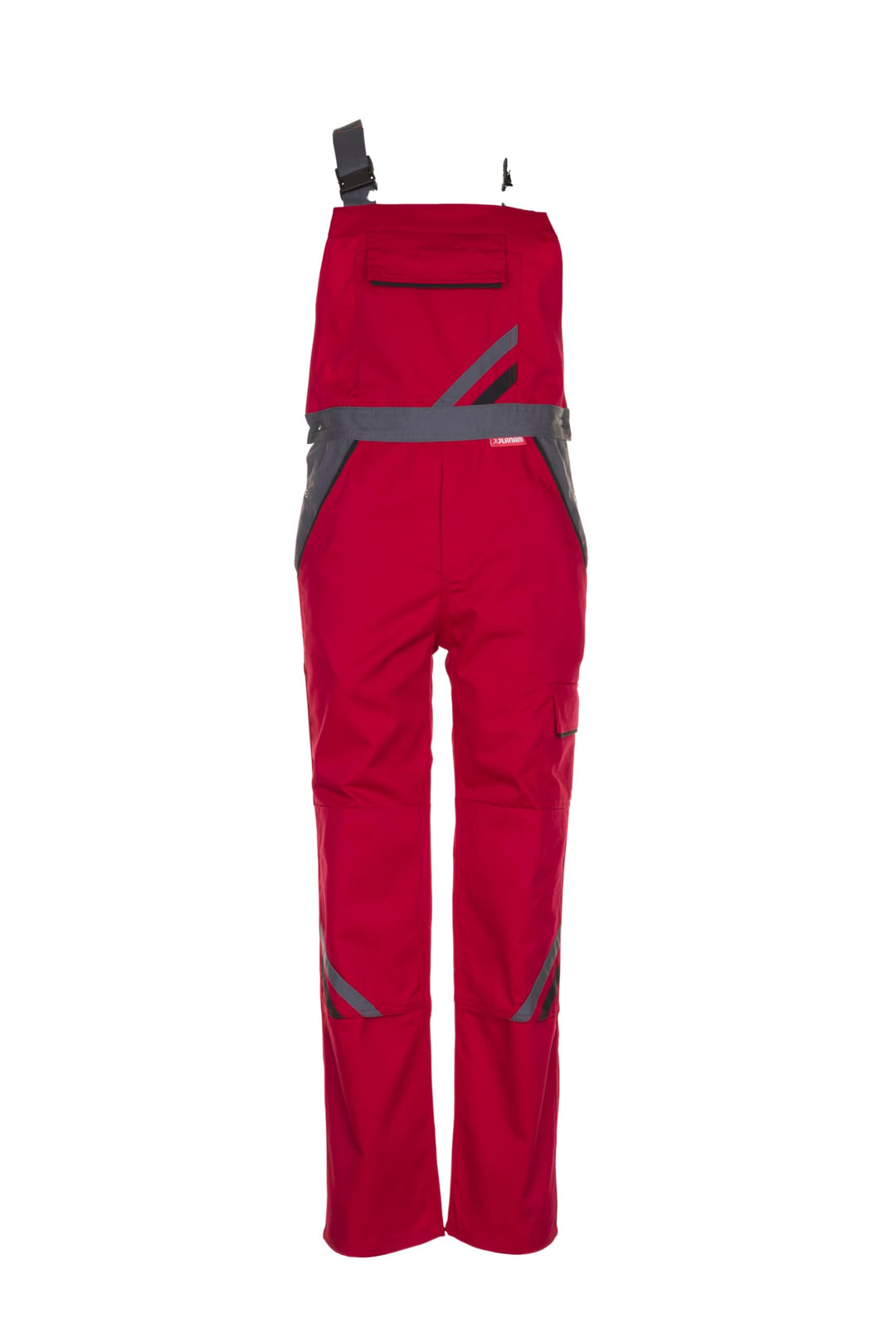 Planam Highline Herren Latzhose rot Schiefer schwarz Modell 2336 Grösse 60 rot/schiefer/schwarz 60,