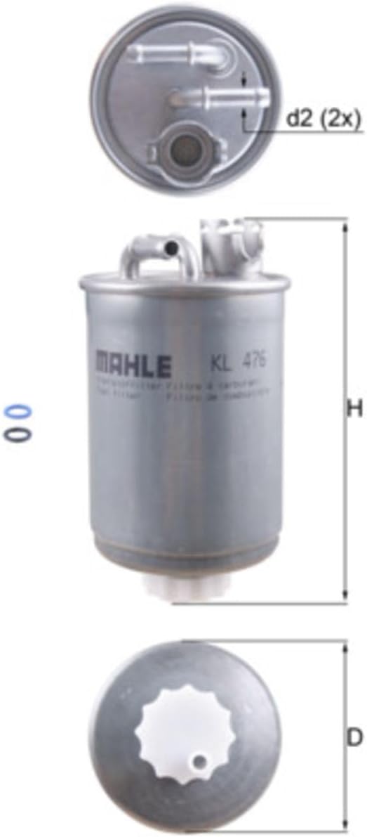 MAHLE KL 476D Kraftstofffilter