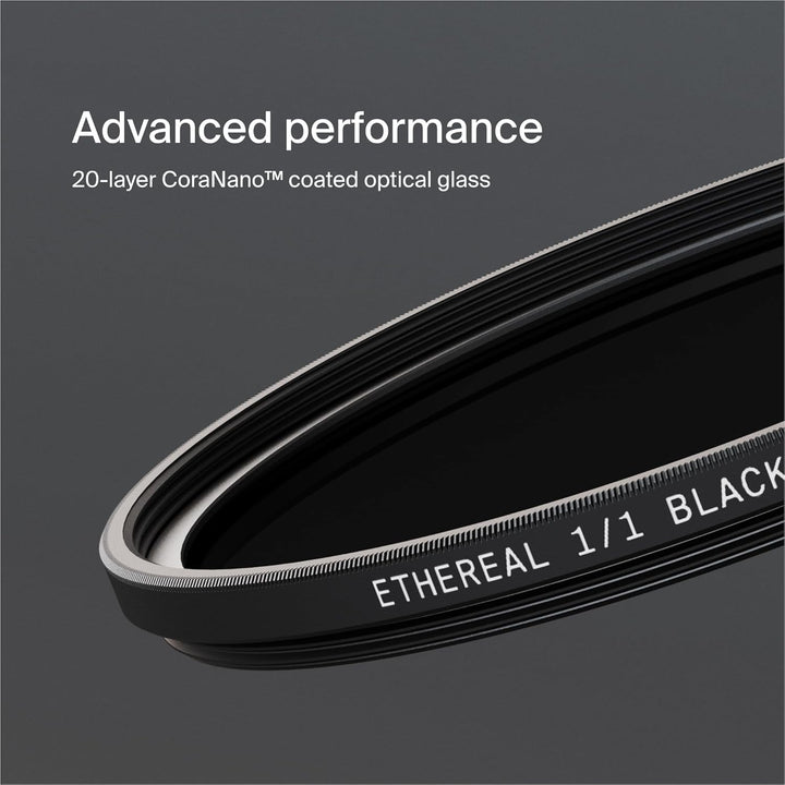 Urth 62 mm Ethereal Black Mist ¹⁄₁ Diffusions-Objektivfilter (Plus) - Kinoeffekt, 20-fache Nanobesch