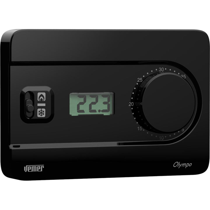 Vemer ve757800 Thermostat, schwarz, Schwarz