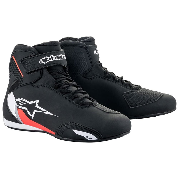 Alpinestars Unisex Motorradss Motorradstiefel, Black White Red Fluo