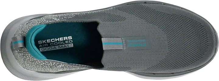 Skechers Herren Go Walk 6 Sneaker 42.5 EU X-Weit Schwarz, 42.5 EU X-Weit Schwarz