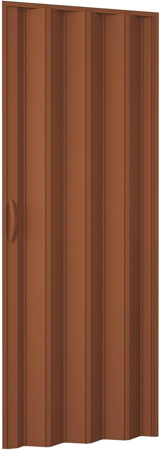 PORTE A SOFFIETTO PVC 82X210 MARRONE NOCE (085773)