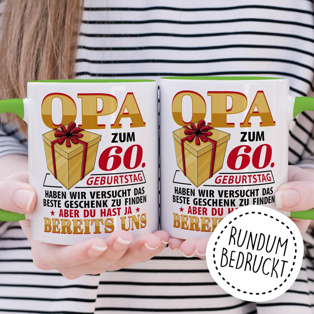 Tasse Grossvater Geschenk Opa zum 60. Geburtstag haben wir versucht das beste Geschenk zu finden, ab