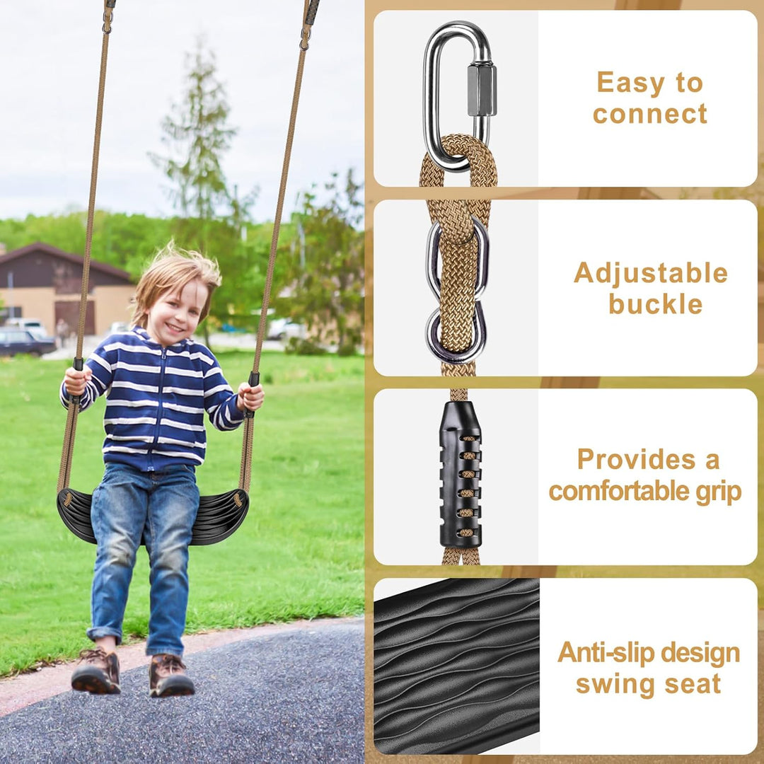 Dolibest 2er Schaukel Kinder, Indoor Outdoor Babyschaukel Weichen Schaukelsitz Spielplatz Gartenscha
