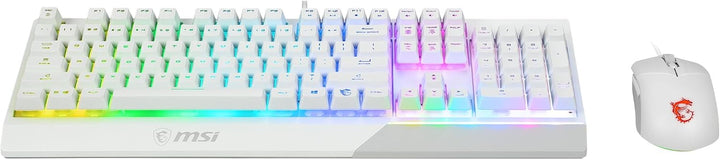 MSI Vigor GK30 Combo White DE GK30 Gaming Tastatur und GM11 Gaming Maus (kabelgebunden, Plunger Swit